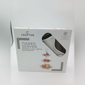 Star 3 Tier Server Bone China Tray NIP